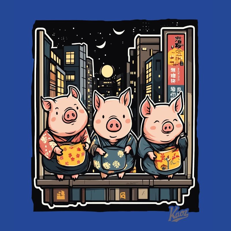 Drôles de cochons à Tokyo