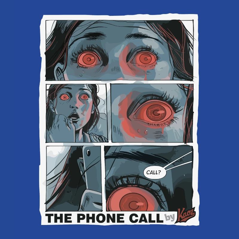 Comic über den Horror des Millenials Telefonanruf