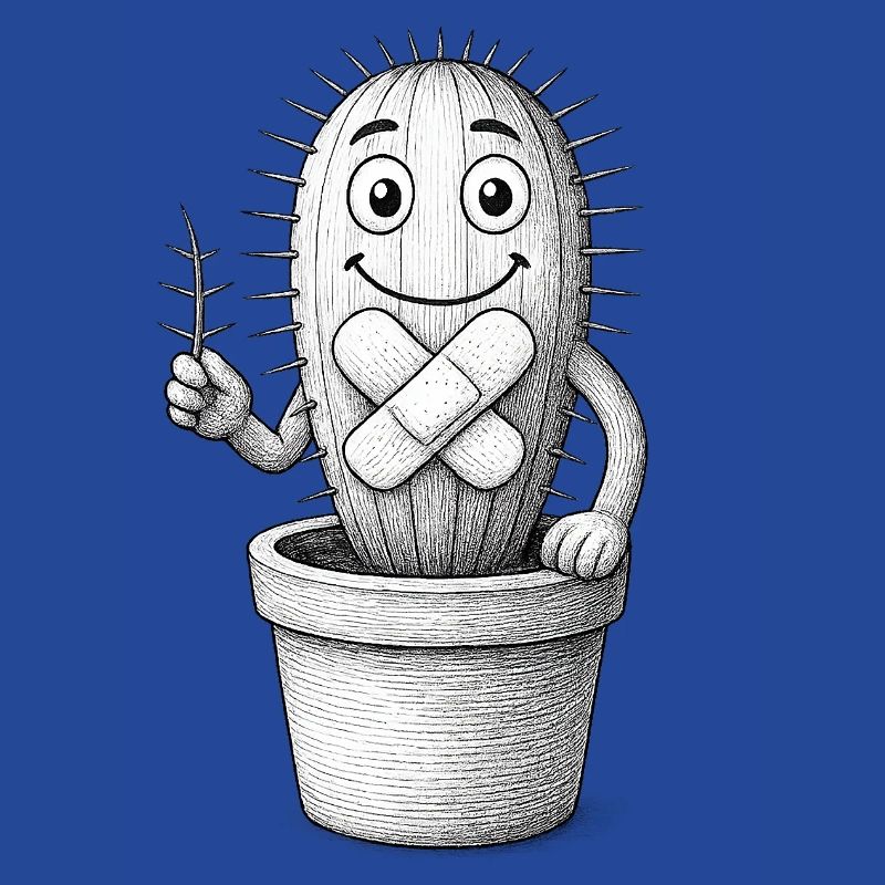 Bandaged Whimsical Cactus
