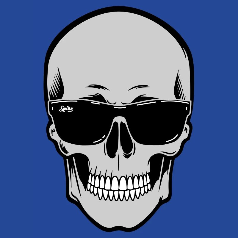 Schädel mit Sonnenbrille Grafik