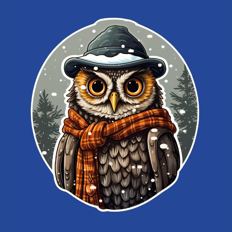 "Schneezauber mit Eulenblick"
