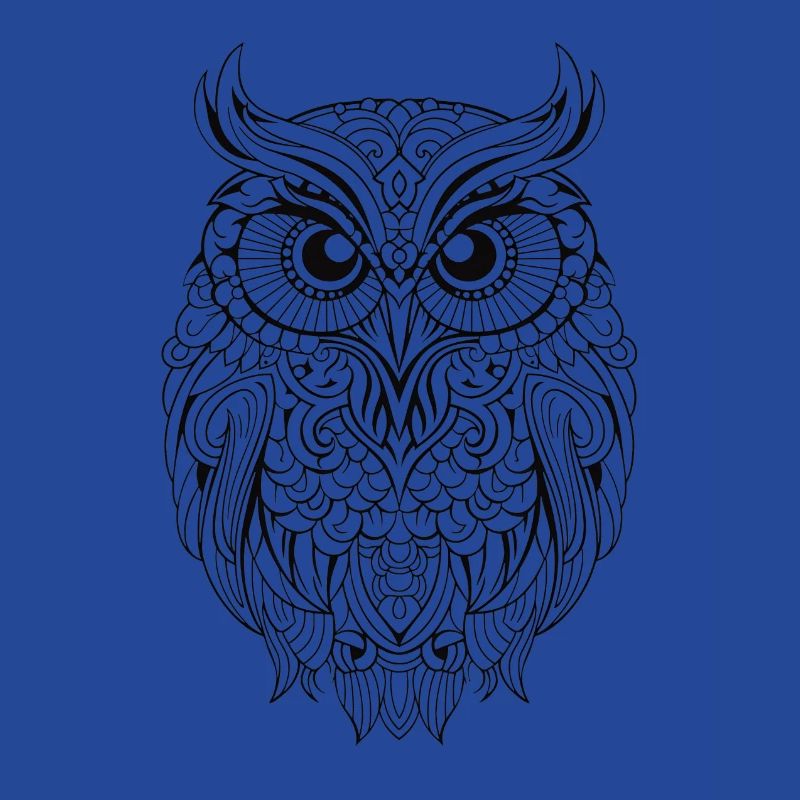 Mythical Magical Boho Owl with Patterns