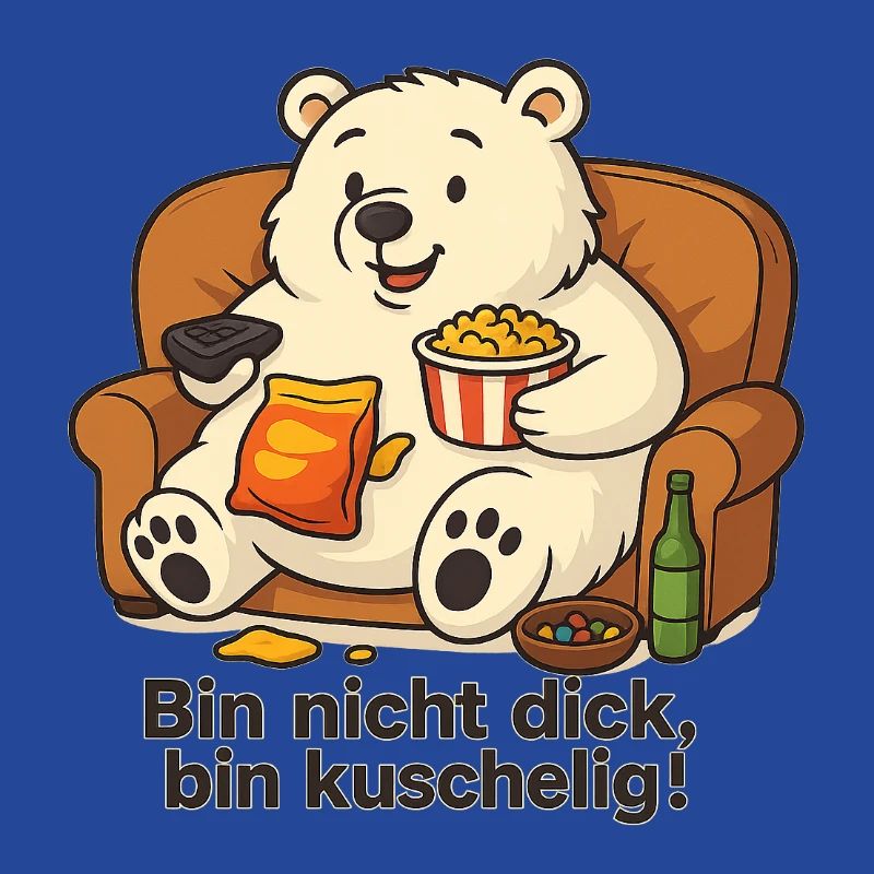 Dicker Eisbär - Bin nicht dick, bin Kuschelig!