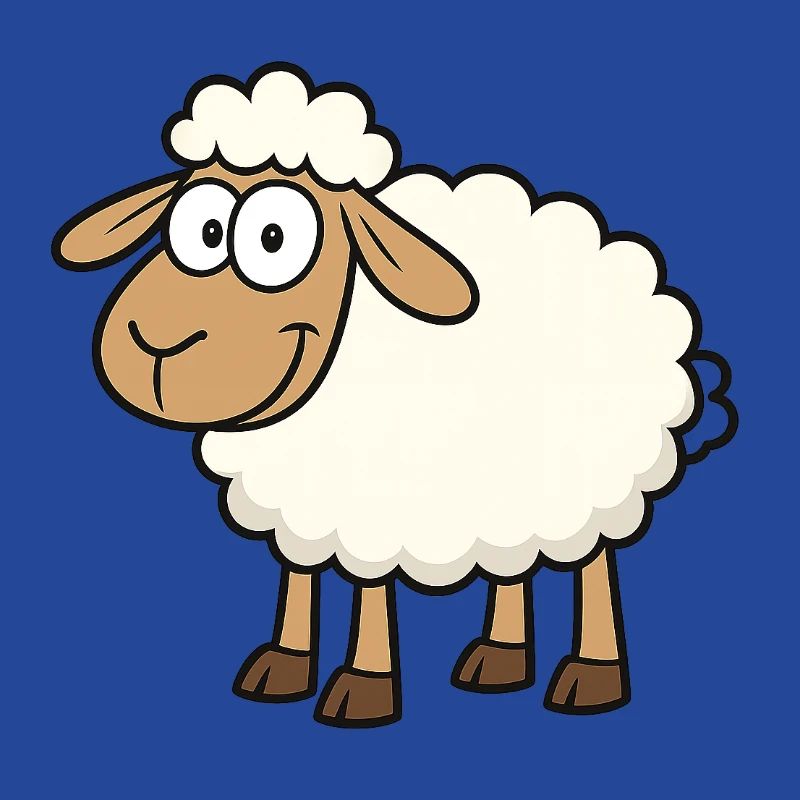 Conception de mouton mignon pour les enfants