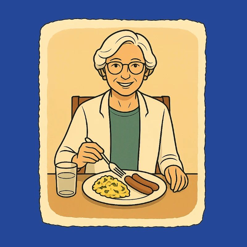 À la table du petit-déjeuner