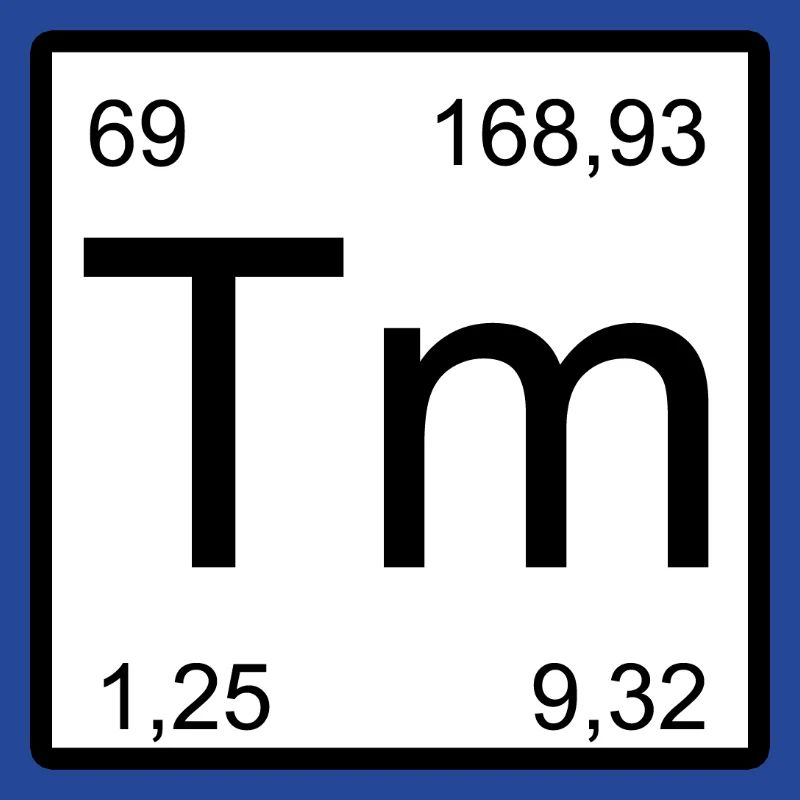 Conception des éléments de thulium
