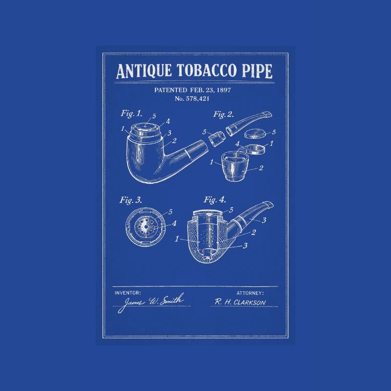 Plan de pipe à tabac ancienne