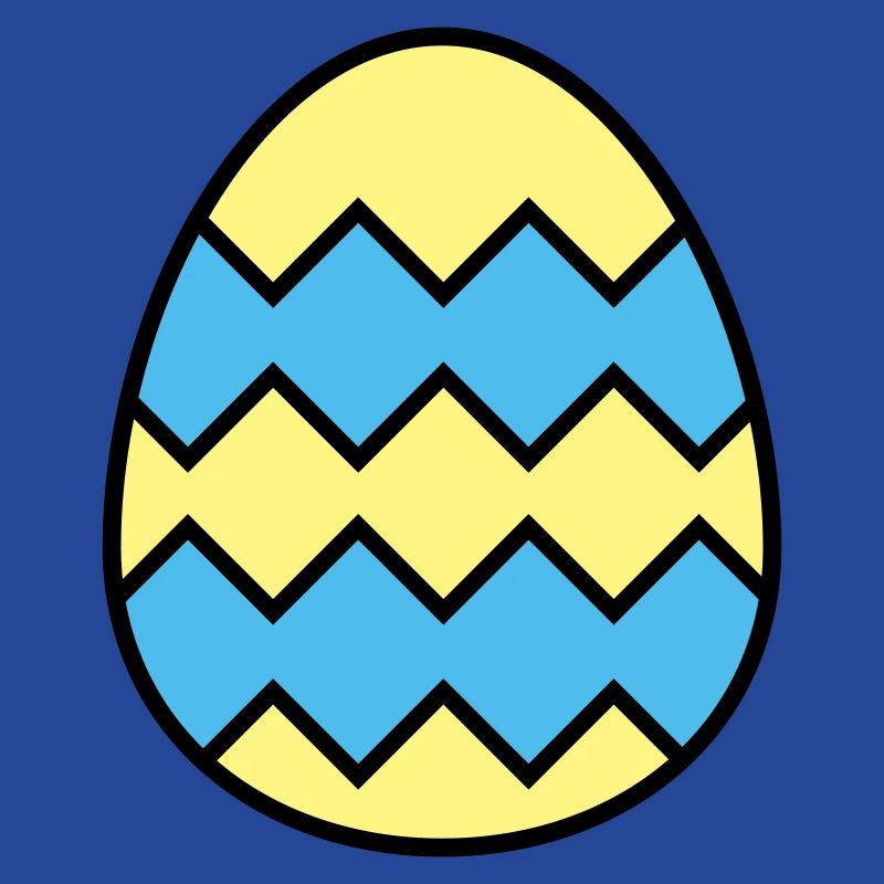 Oeuf de Pâques dentelé