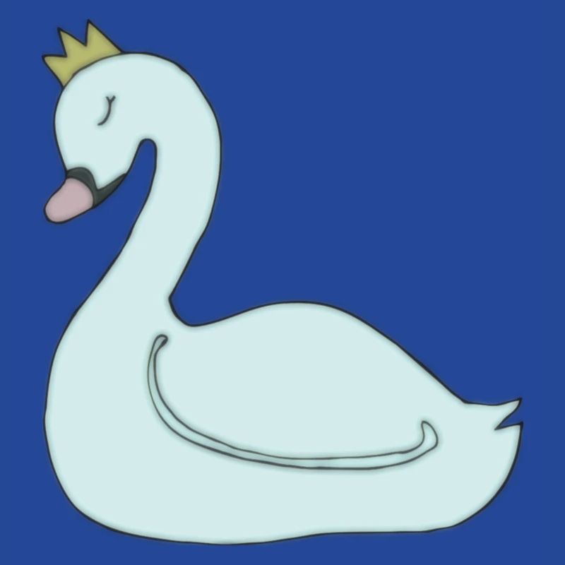 Swan light blue