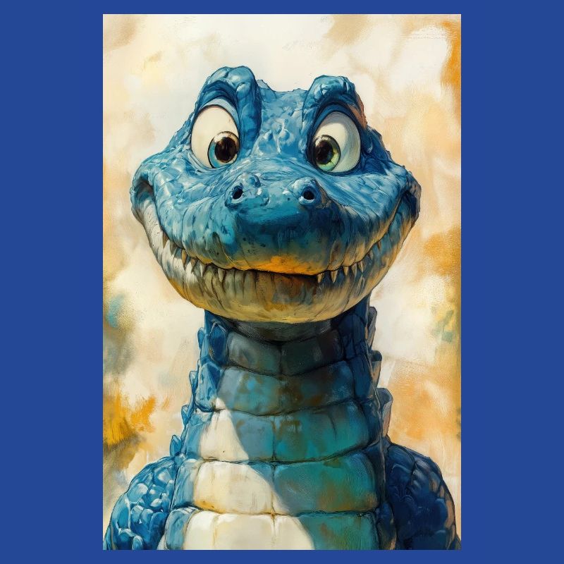 Illustration eines Krokodils