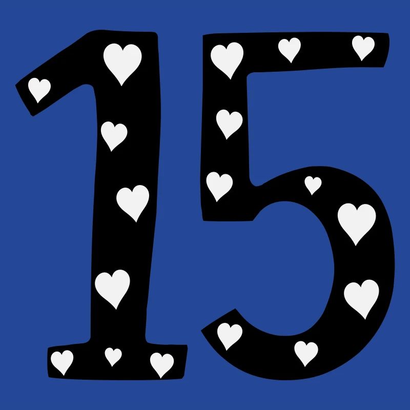 15 Geburtstag mit Herz