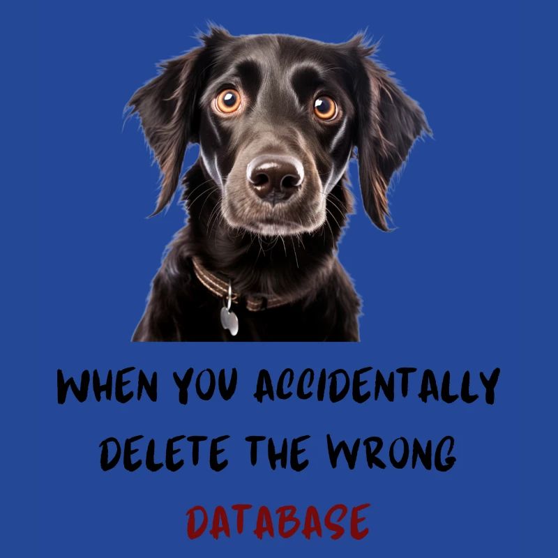 When you accidentally delete the wrong database