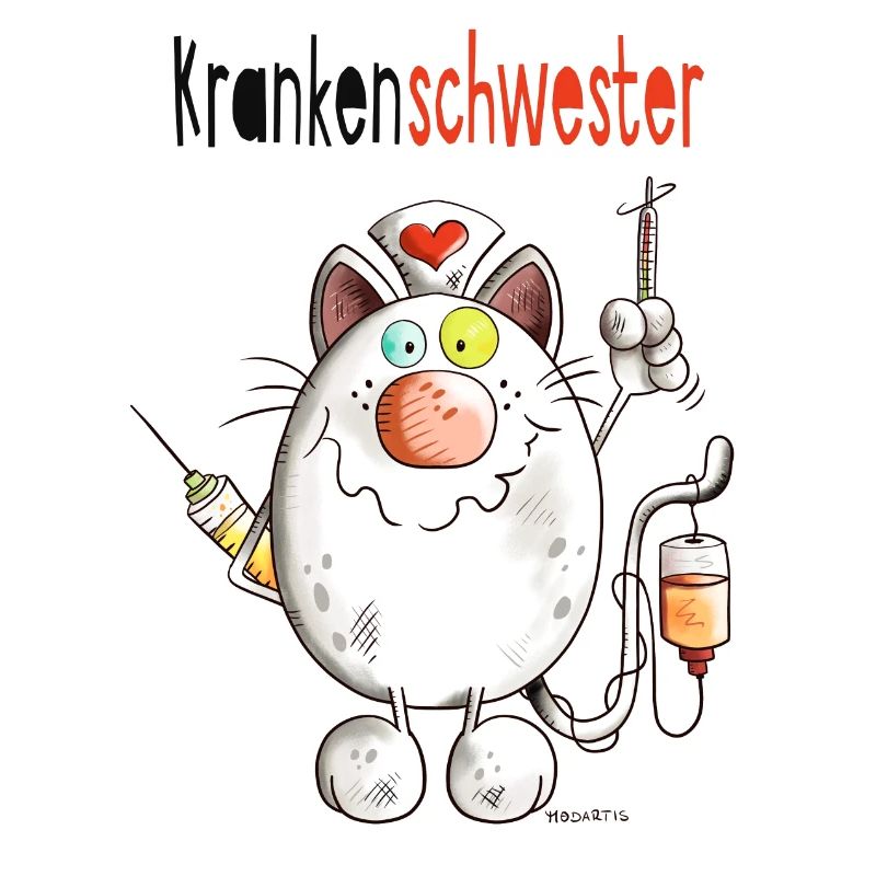 Happy Krankenschwester Katze - Comic