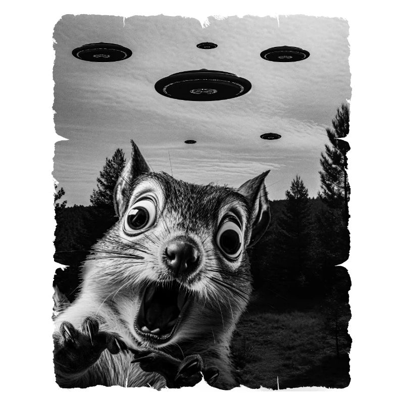 Écureuil Alien Invasion Uap Weirdcore