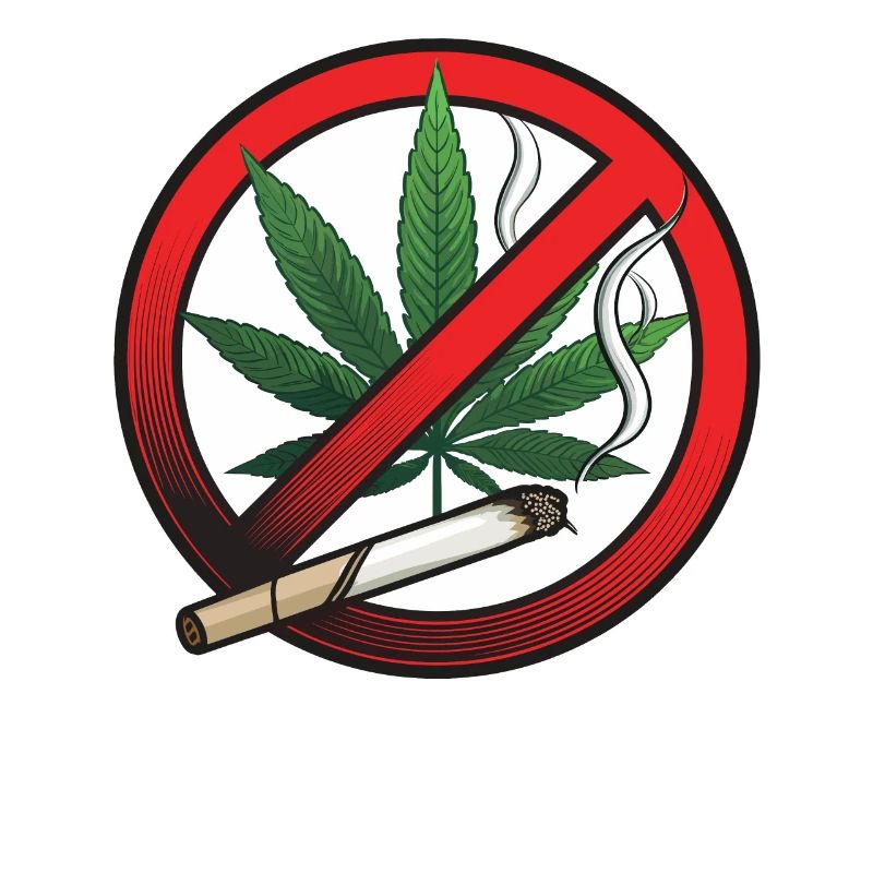 Panneau d’interdiction de la marijuana au cannabis