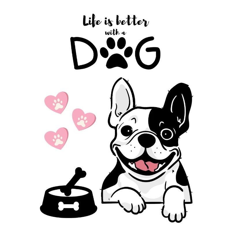 Pull mignon pour maman de chien bouledogue français « Frenchie »