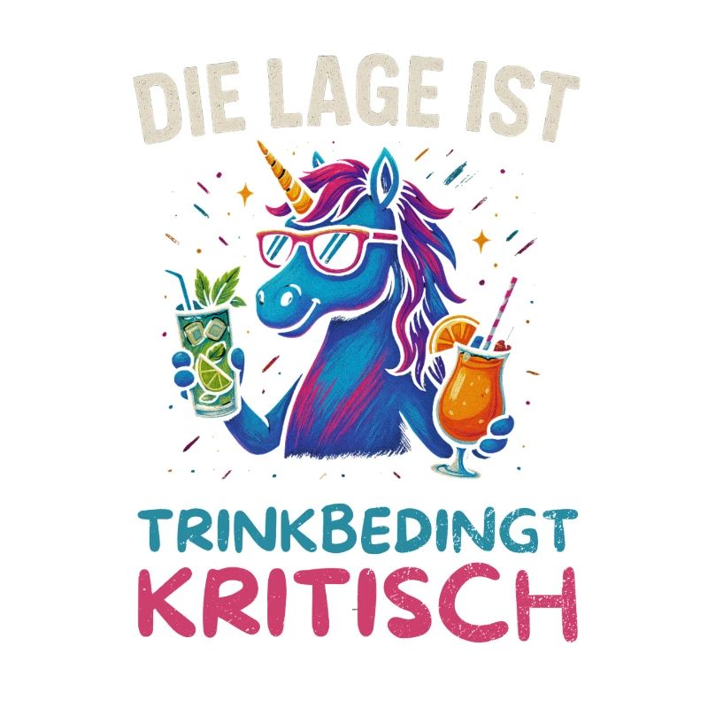 Funny Drinker Design Unicorn