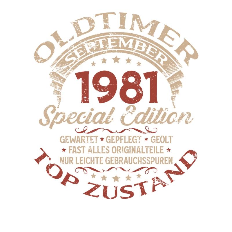 44. Geburtstag Geschenk Oldtimer September 1981