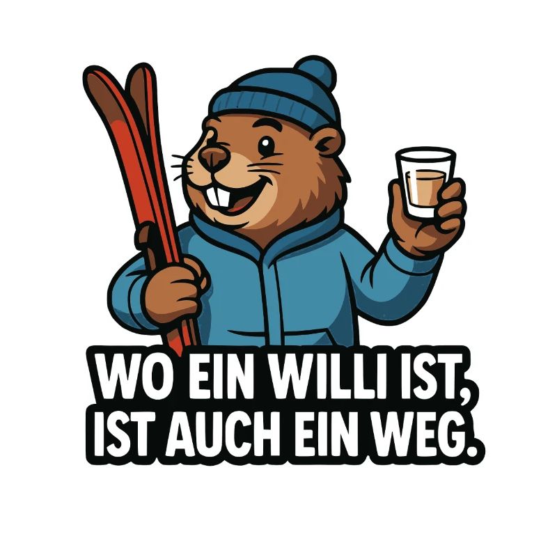 Ski Marmot Willi Spruch