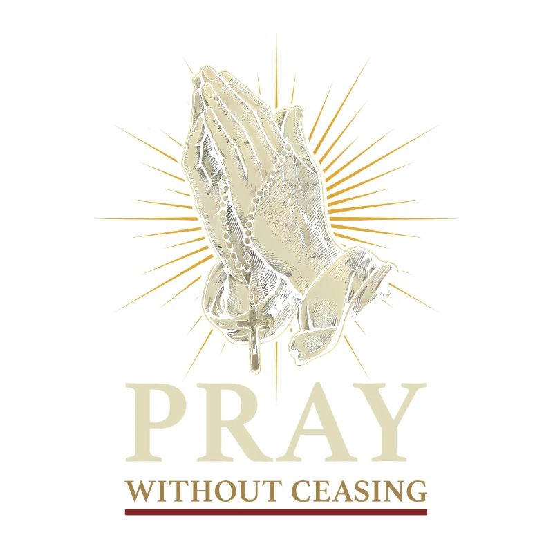 Praying without ceasing – hands with the rosary