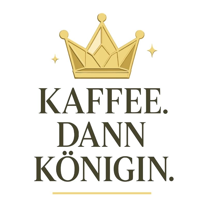 Coffee then queen, coffee crown