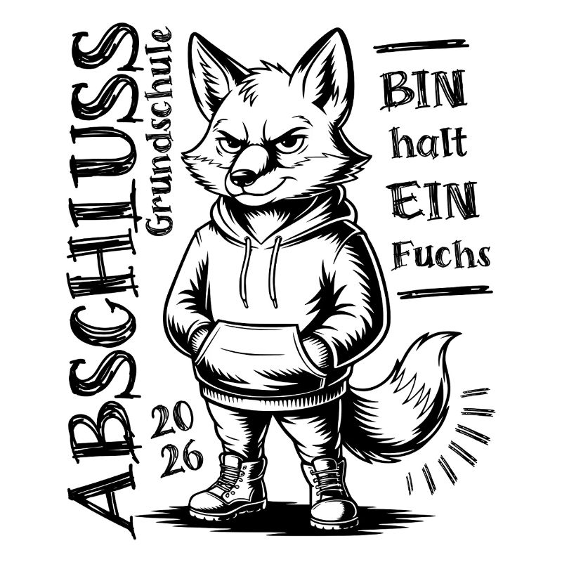 Grundschule Abschluss 2026 - Bin halt ein Fuchs