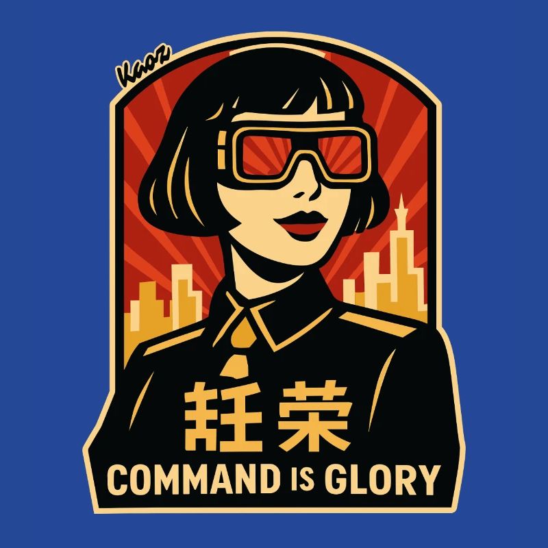 Command Is Glory Retro Poster