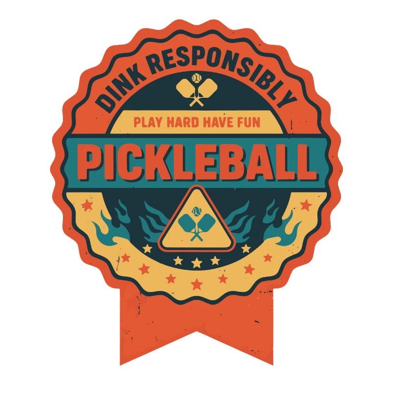 Pickleball Dink Responsibly Play Hard Have Fun