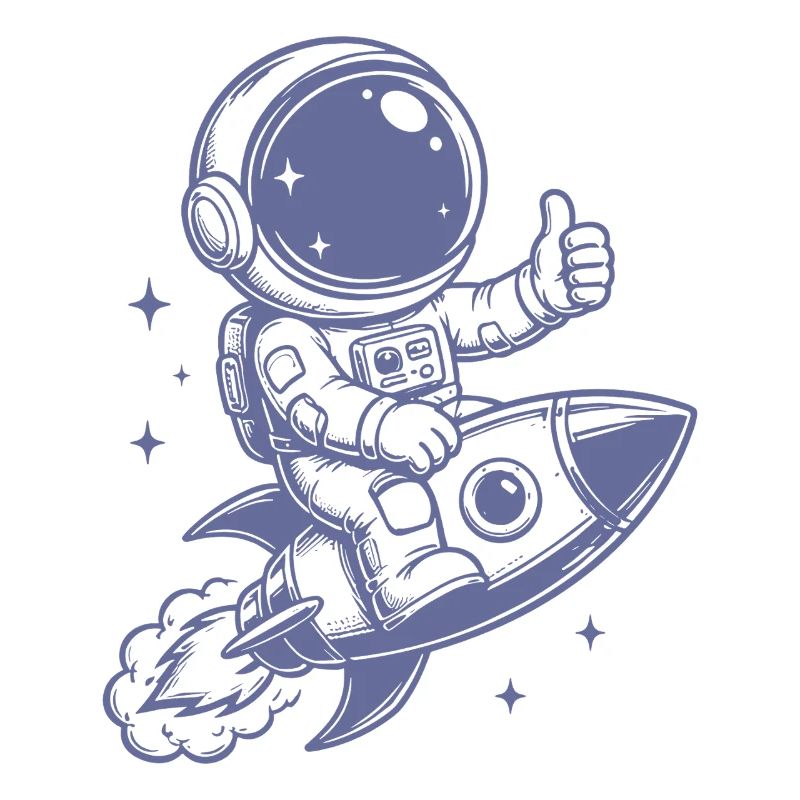 Astronaute en aventure spatiale