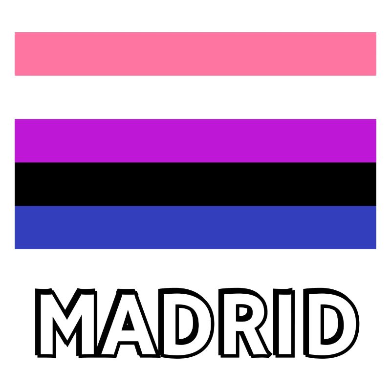 Genderfluid Pride Drapeau Madrid
