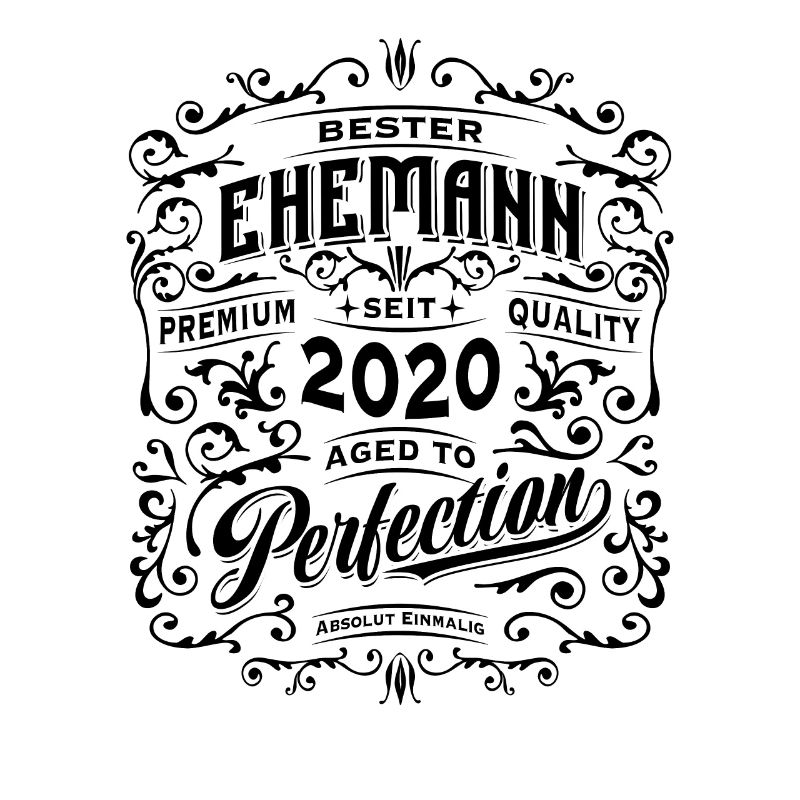 Bester Ehemann seit 2020, Retro, Hochzeitstag