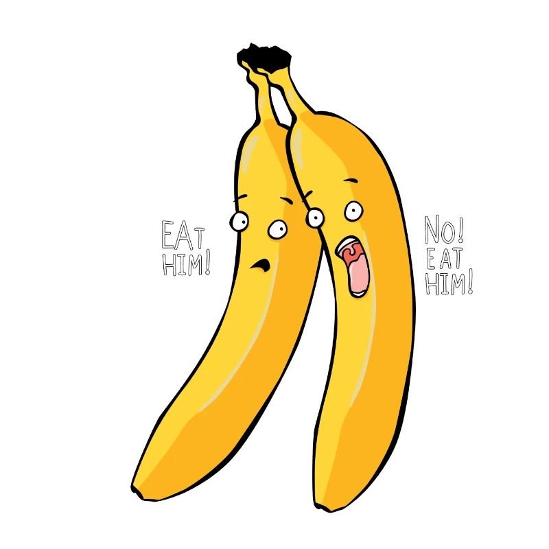Spruch Banane lustiger Comic Geschenkidee