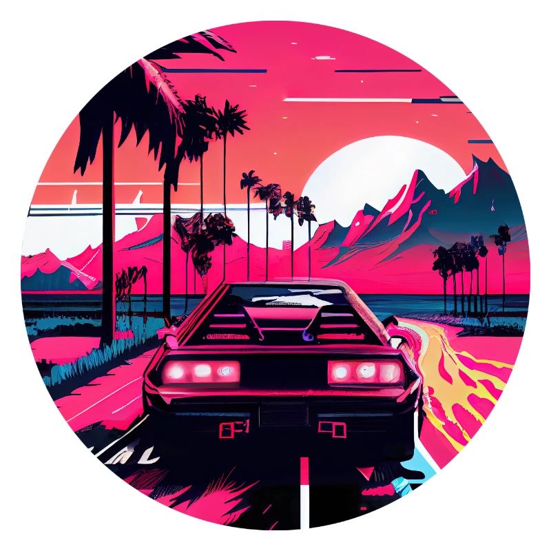 Retrowave Synthwave 80s Design