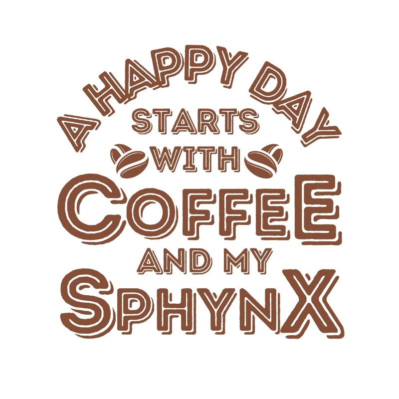 Sphynx Katze Kaffee Cafe