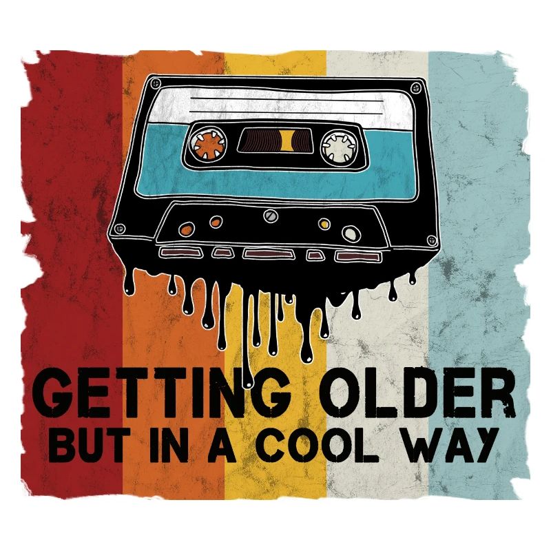Retro cassette saying