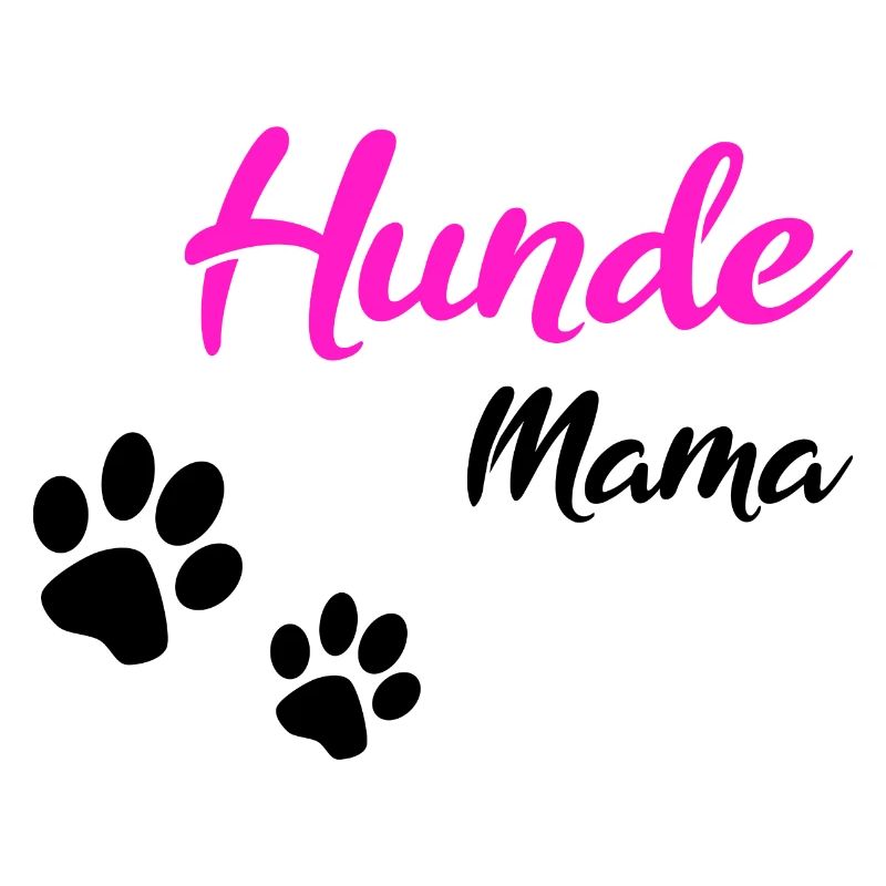 Hunde Mama Geschenk black