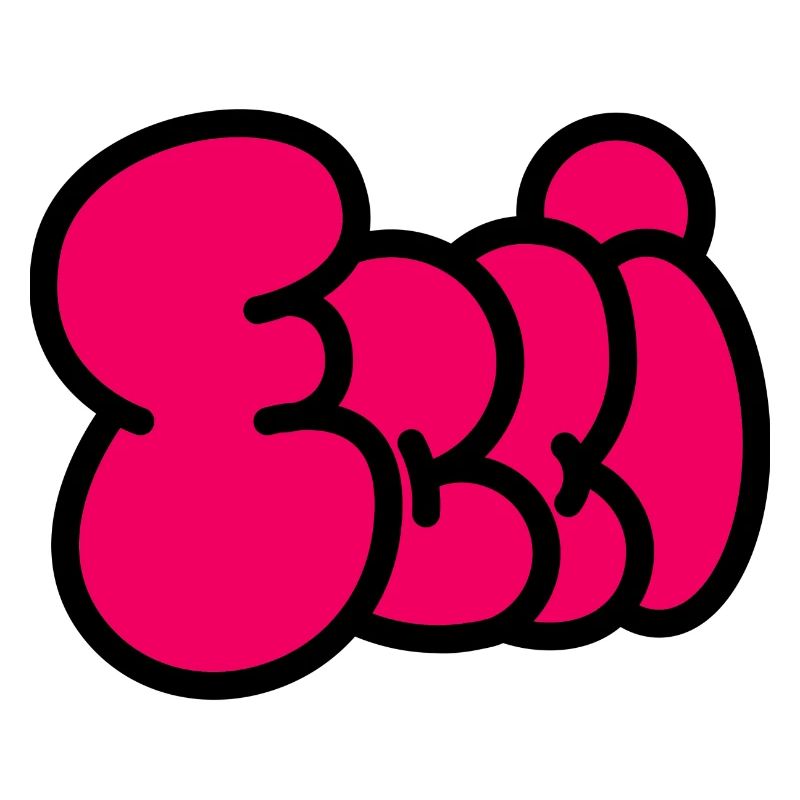 Balloon font ELLI pink