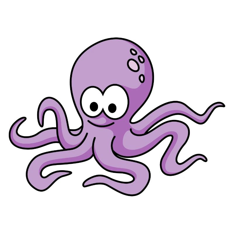 Krake Comic Tier