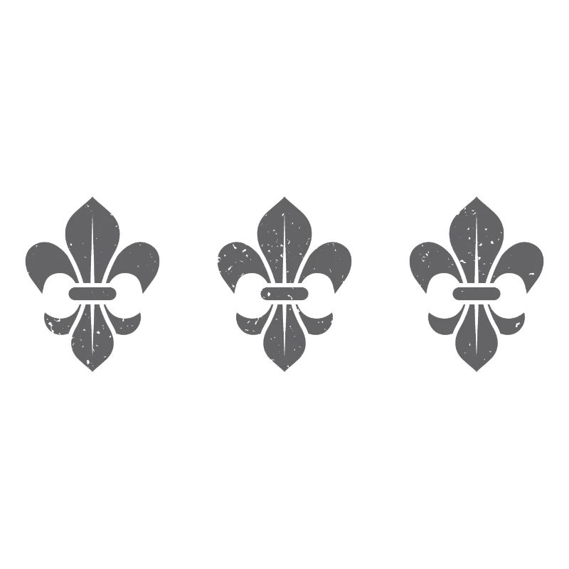 Fleur De Lys / dark grey