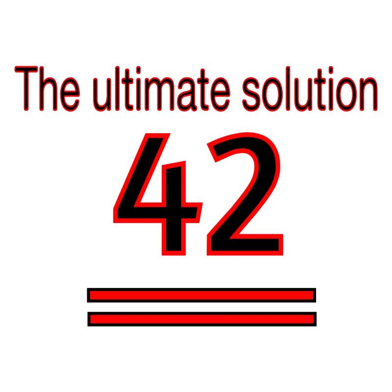 The ultimate solution