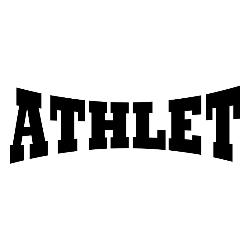 Athlète lettrage