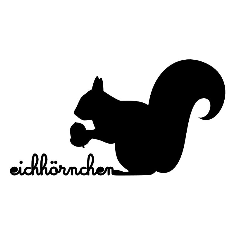 Eichhörnchen mit Eichel