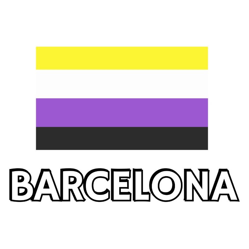 Non binary Pride Flag Barcelona