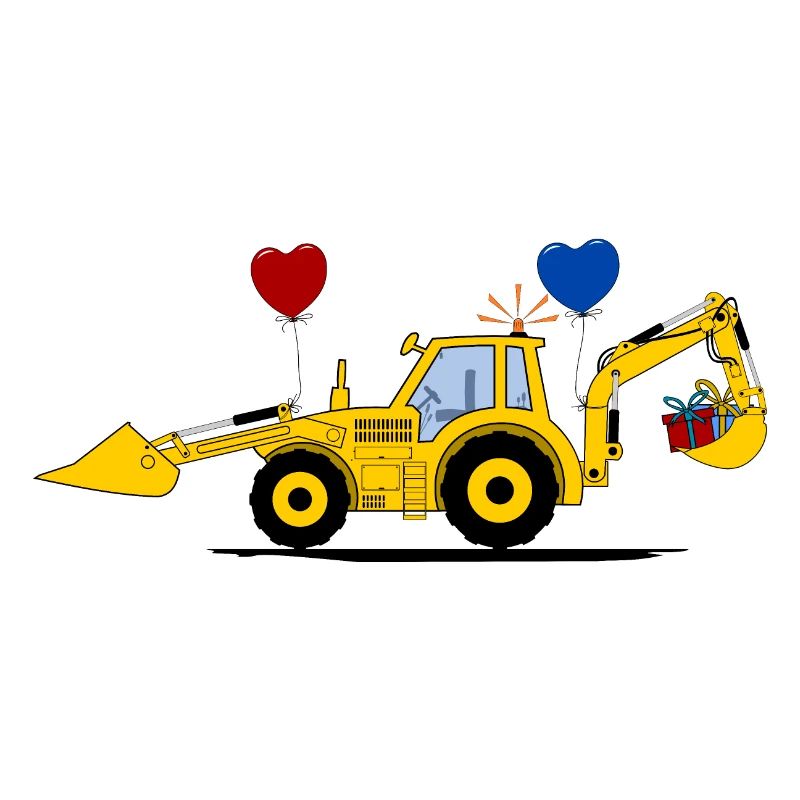 Geburtstag Bagger Traktor