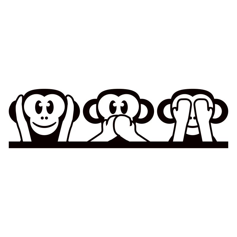 3 singes sages n’entendent rien dire voir s’amuser avec les singes