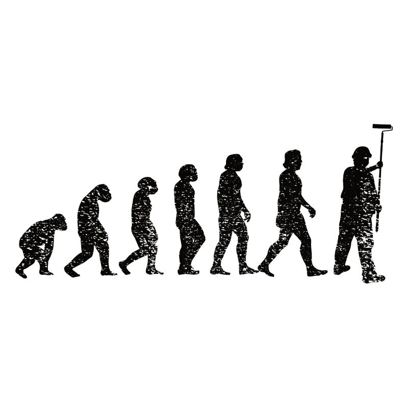Painter and Varnisher Evolution Brush Painting