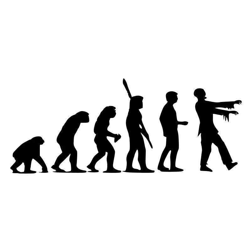 Évolution de zombi (monochrome)