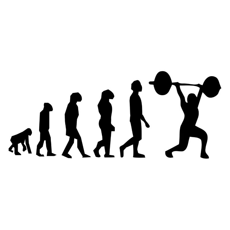 Evolution des Gewichthebens
