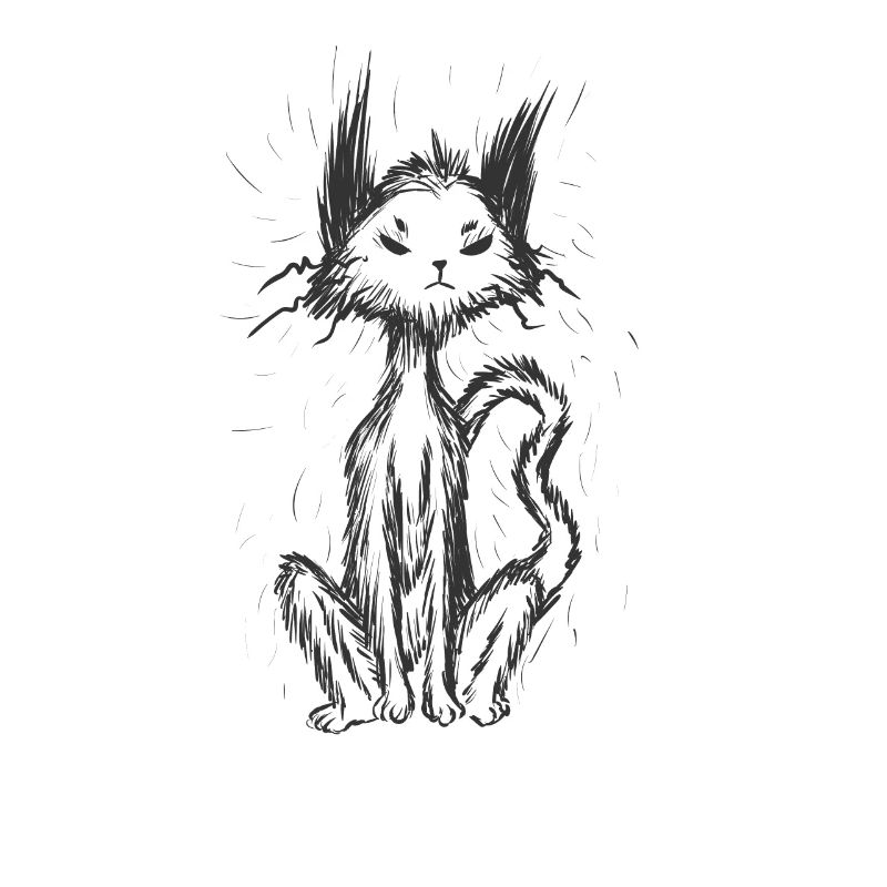 Gothic Cat Horror Melancholy