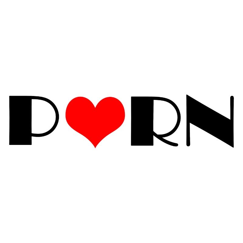 Porn text with a heart shape